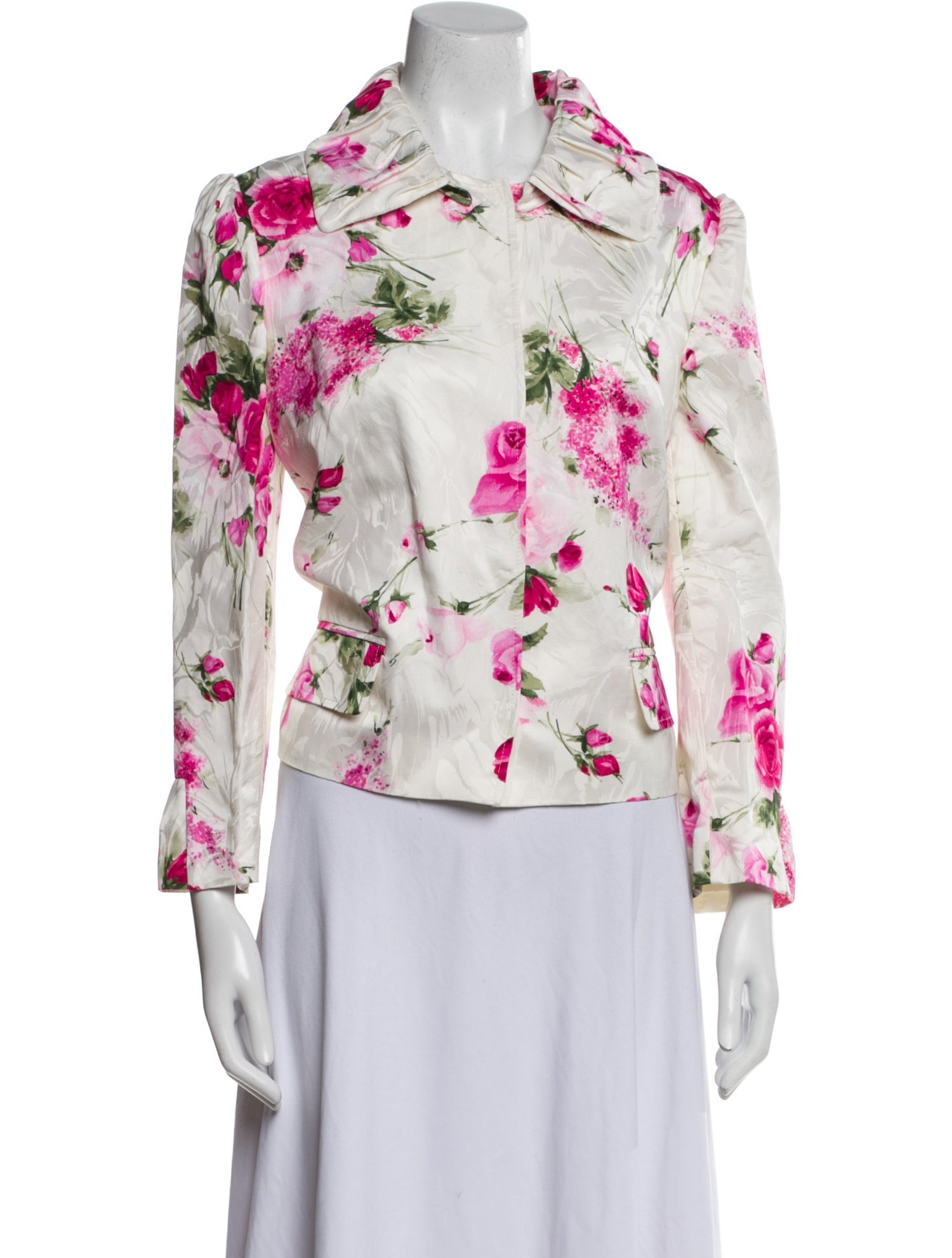 Dolce & Gabbana Floral Print Denim Jacket