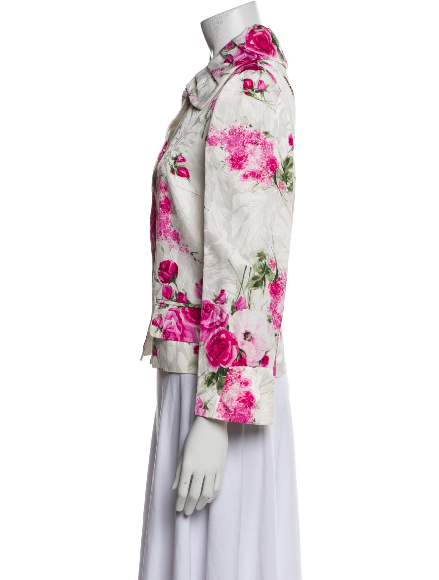 Dolce & Gabbana Floral Print Denim Jacket