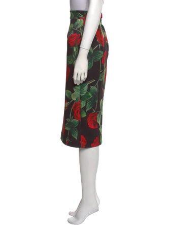 Dolce & Gabbana Floral Print Knee-Length Skirt