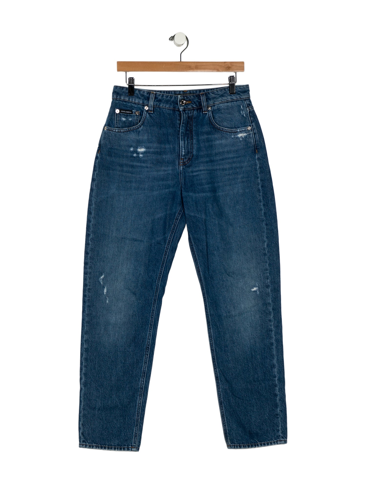 Dolce & Gabbana High-Rise Straight Leg Jeans