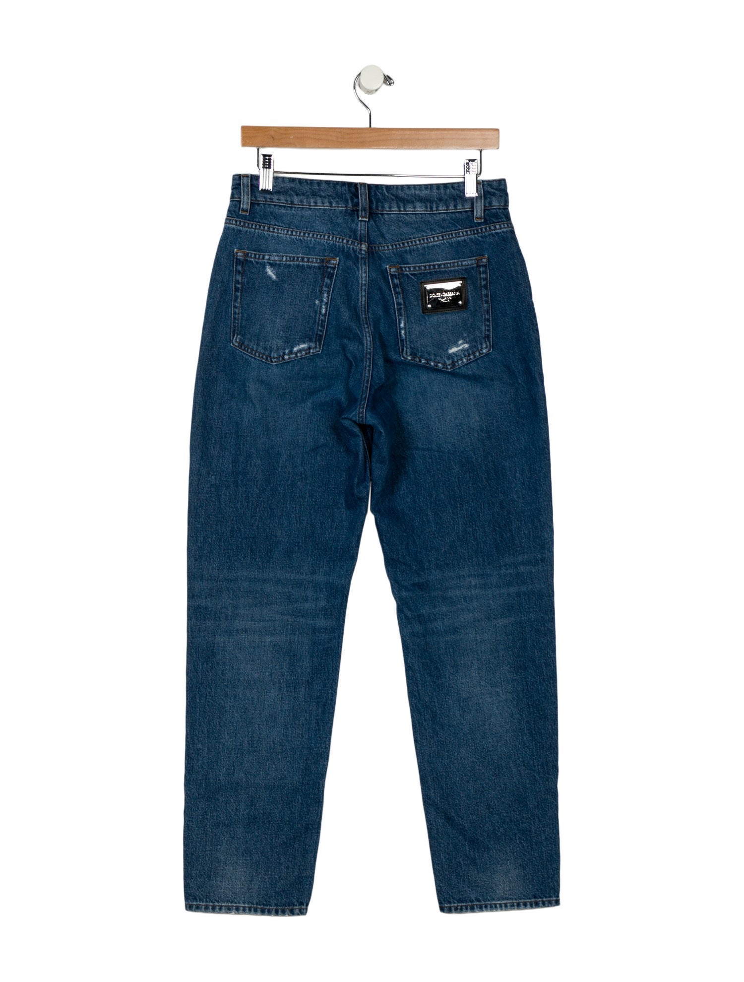 Dolce & Gabbana High-Rise Straight Leg Jeans