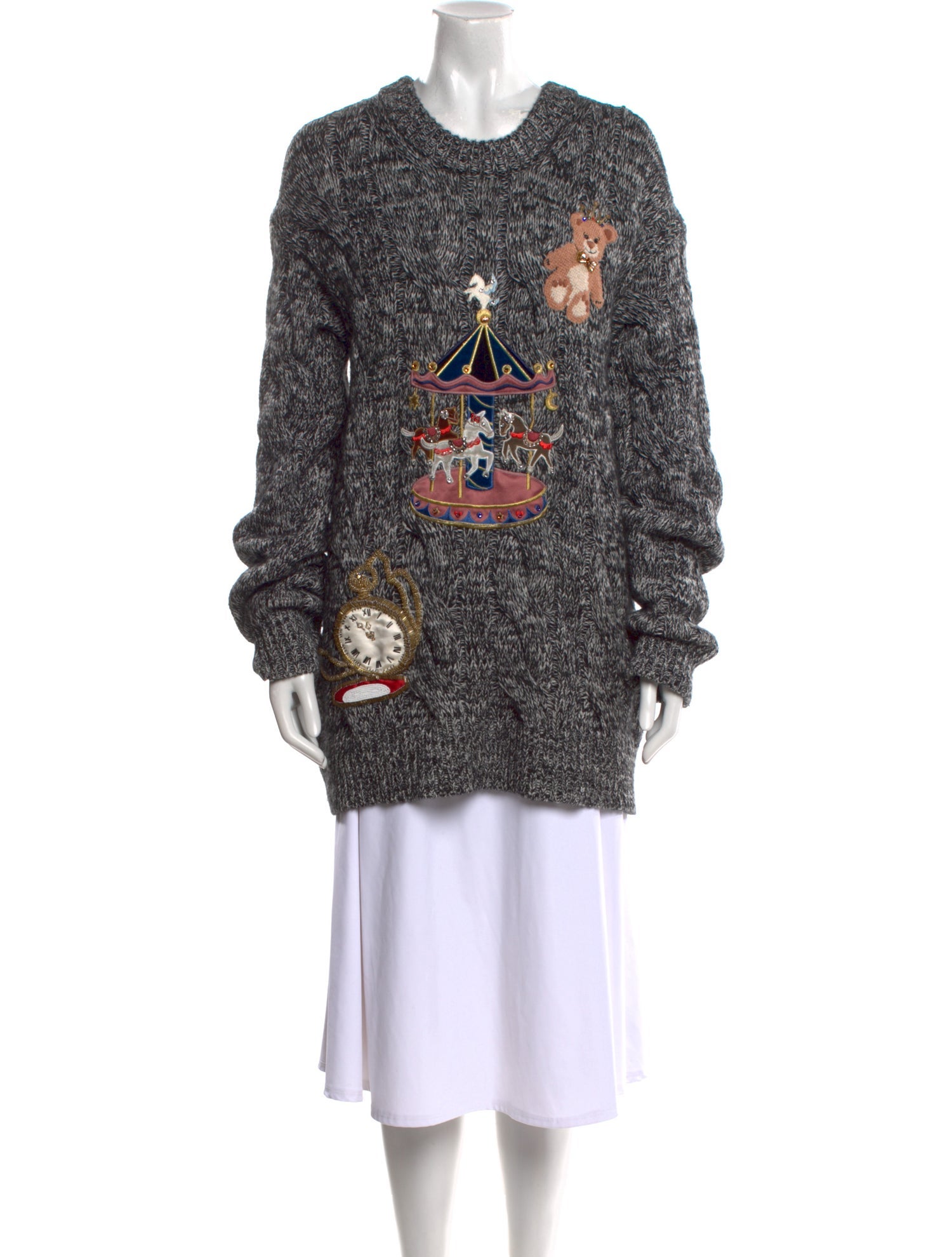 Dolce & Gabbana Cashmere Printed Sweater