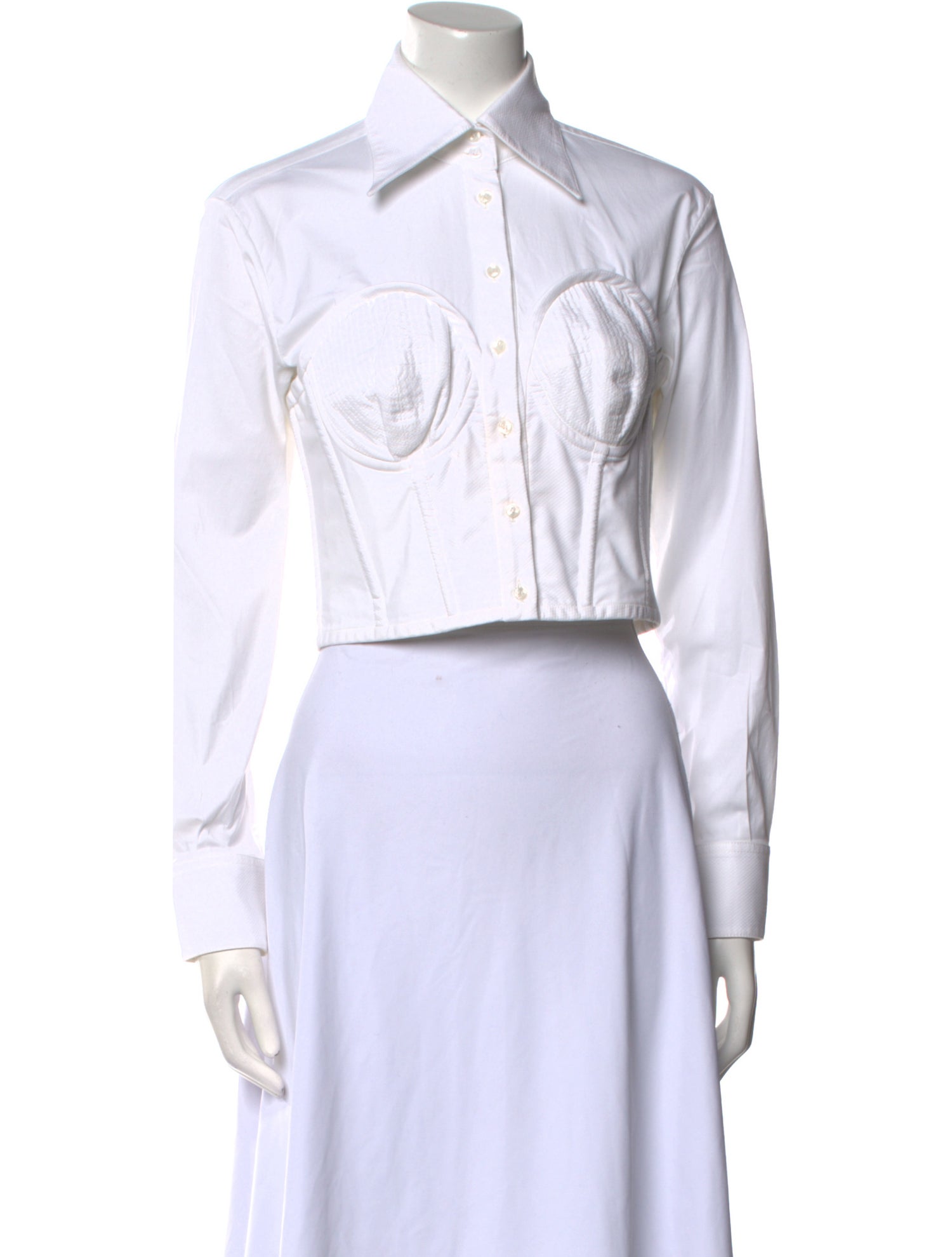 Dolce & Gabbana Long Sleeve Crop Top