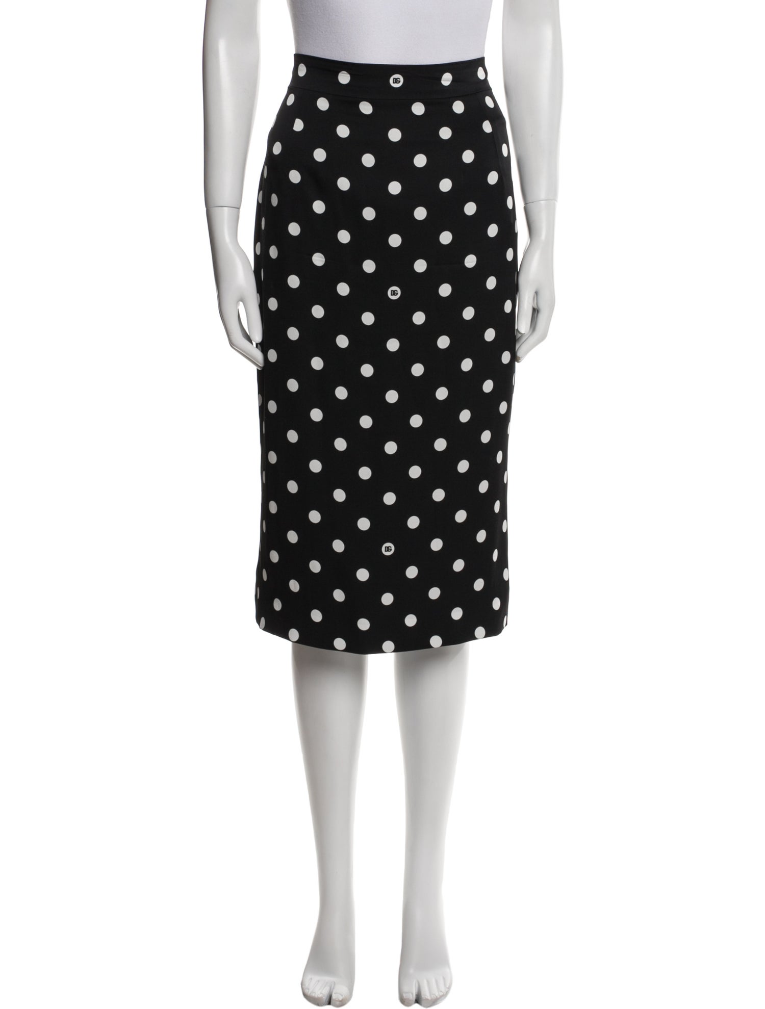 Dolce & Gabbana Silk Knee-Length Skirt