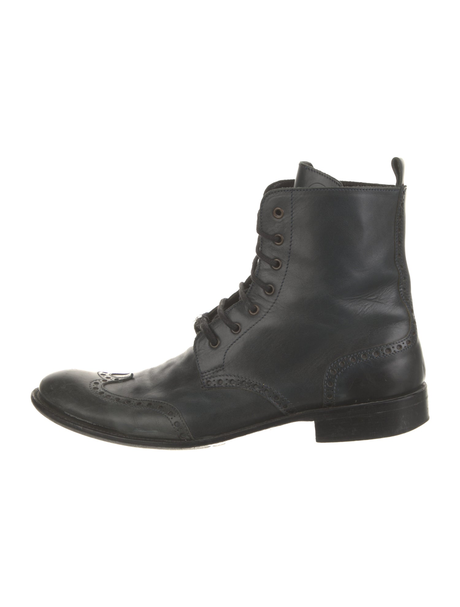 Dolce & Gabbana Leather Combat Boots