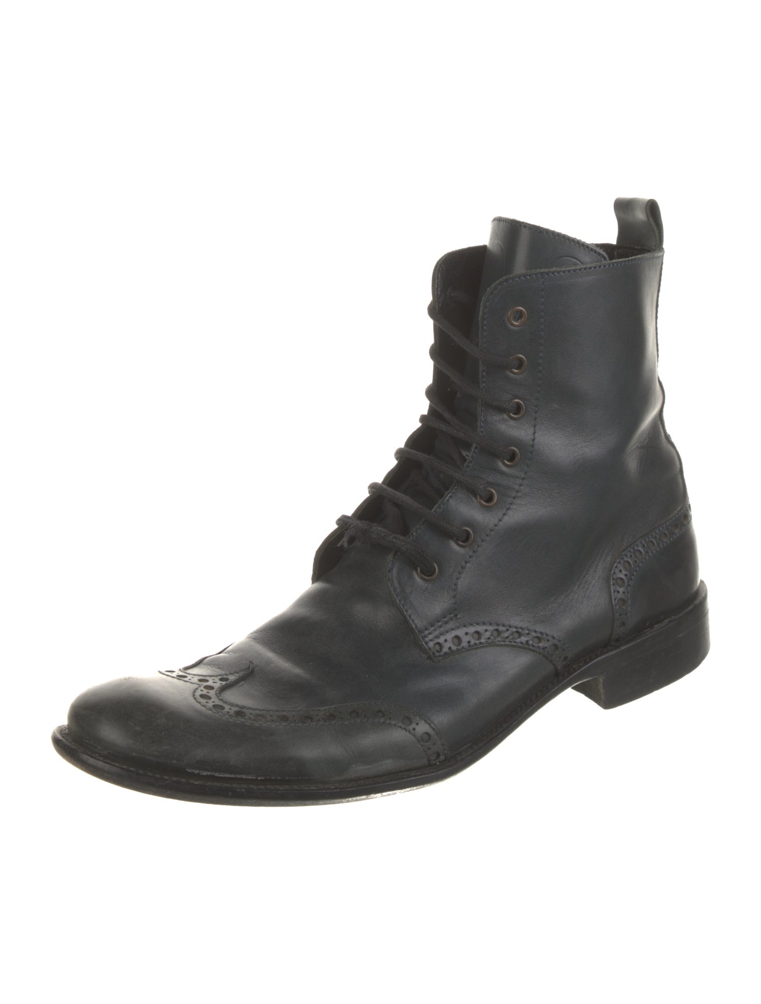 Dolce & Gabbana Leather Combat Boots