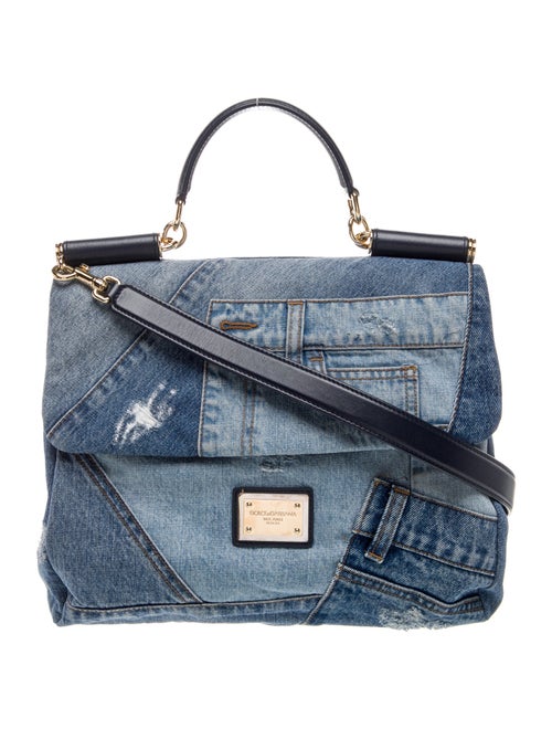 Dolce & Gabbana Denim Top Handle Bag