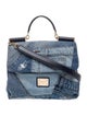 Dolce & Gabbana Denim Top Handle Bag