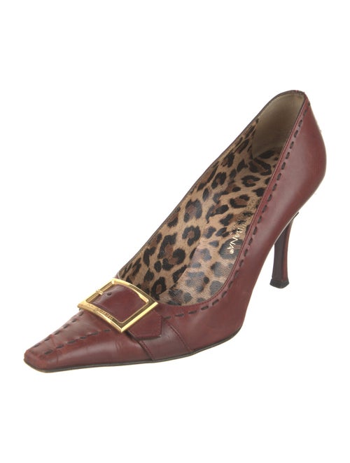 Dolce & Gabbana Leather Animal Print Pumps