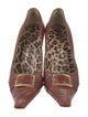 Dolce & Gabbana Leather Animal Print Pumps