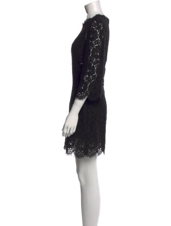 Dolce & Gabbana Lace Pattern Mini Dress