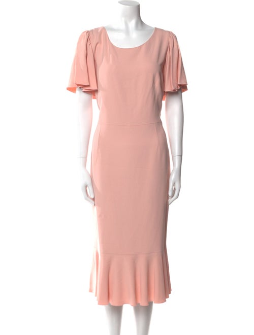 Dolce & Gabbana Scoop Neck Midi Length Dress