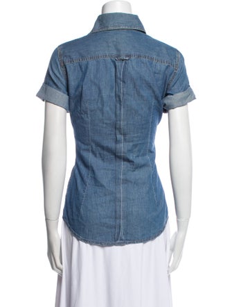 Dolce & Gabbana Short Sleeve Button-Up Top