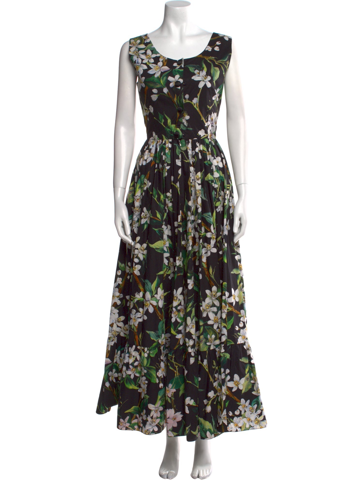 Dolce & Gabbana Floral Print Long Dress