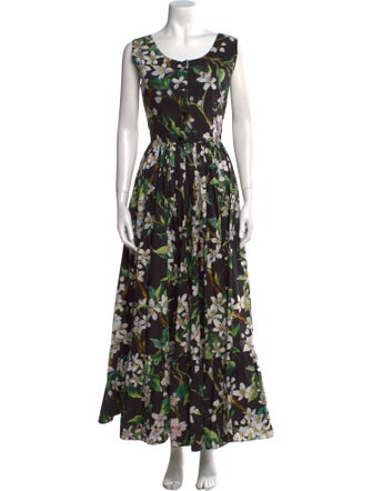 Dolce & Gabbana Floral Print Long Dress