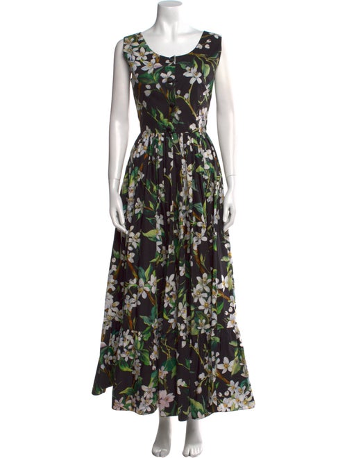 Dolce & Gabbana Floral Print Long Dress