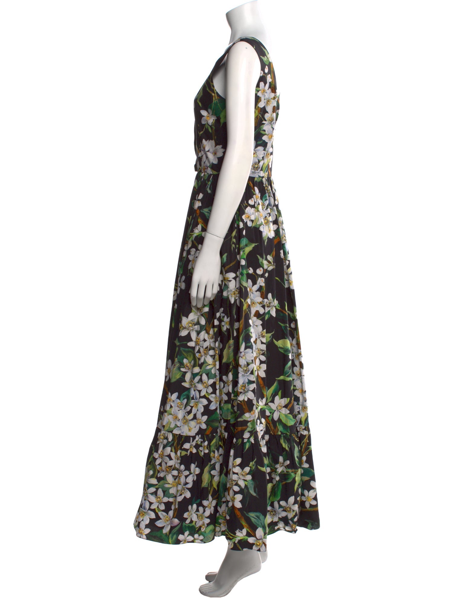 Dolce & Gabbana Floral Print Long Dress