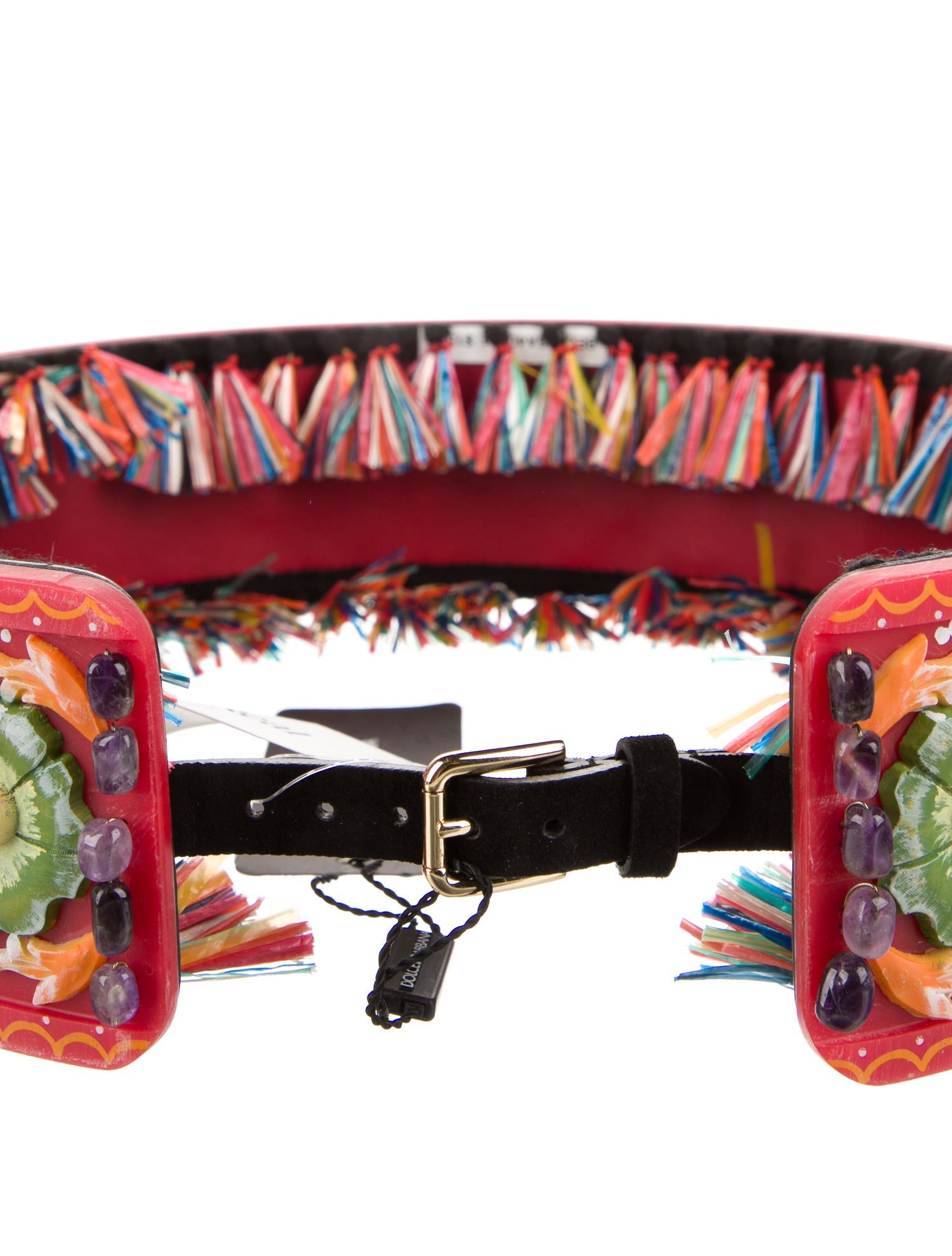 Dolce & Gabbana Wide Acrylic Waist Belt