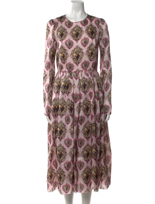 Dolce & Gabbana Paisley Print Long Dress