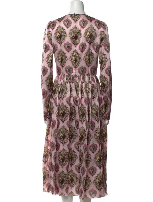 Dolce & Gabbana Paisley Print Long Dress