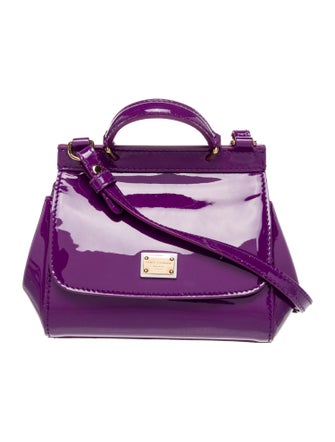Dolce & Gabbana Patent Leather Crossbody Bag Mini