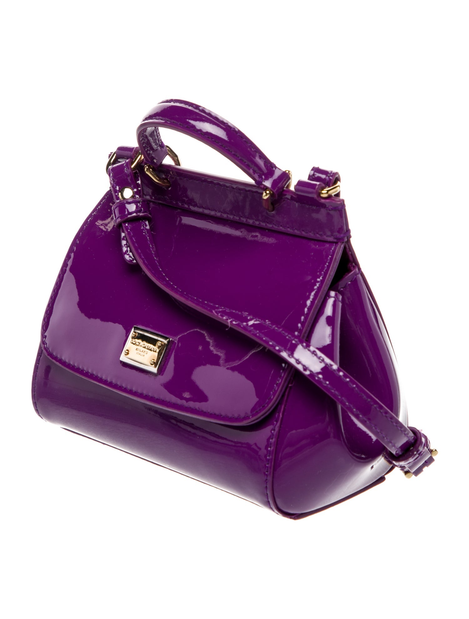 Dolce & Gabbana Patent Leather Crossbody Bag Mini