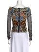 Dolce & Gabbana Printed Square Neckline Top