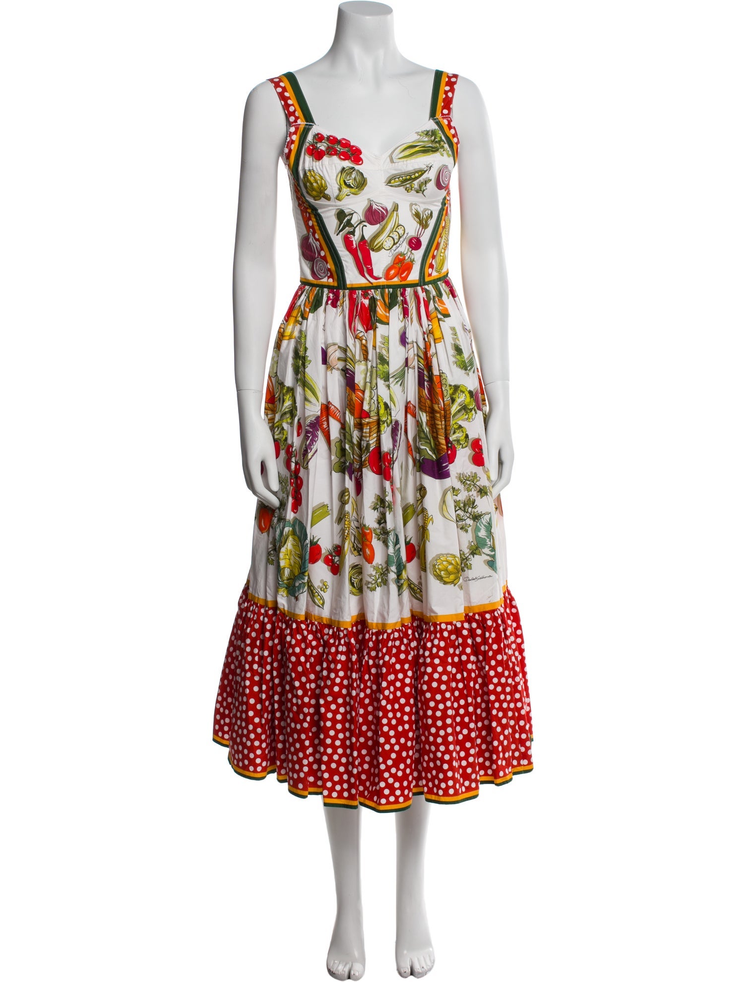 Dolce & Gabbana Floral Print Long Dress