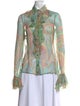 Dolce & Gabbana Paisley Print Long Sleeve Blouse