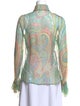 Dolce & Gabbana Paisley Print Long Sleeve Blouse