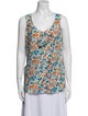 Dolce & Gabbana Printed Scoop Neck Top