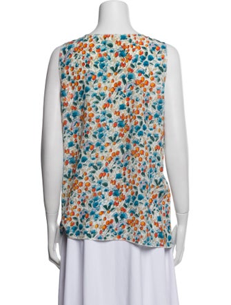 Dolce & Gabbana Printed Scoop Neck Top