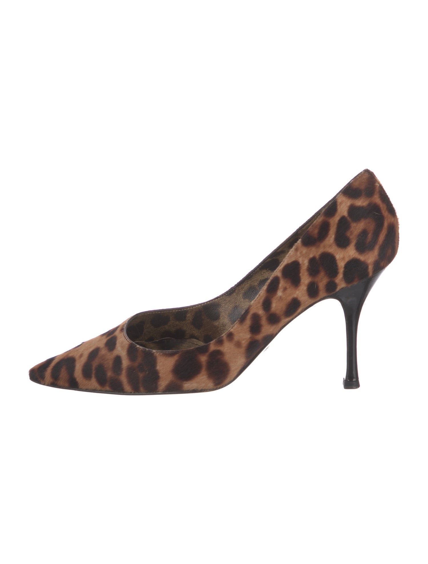 Dolce & Gabbana Ponyhair Animal Print Pumps