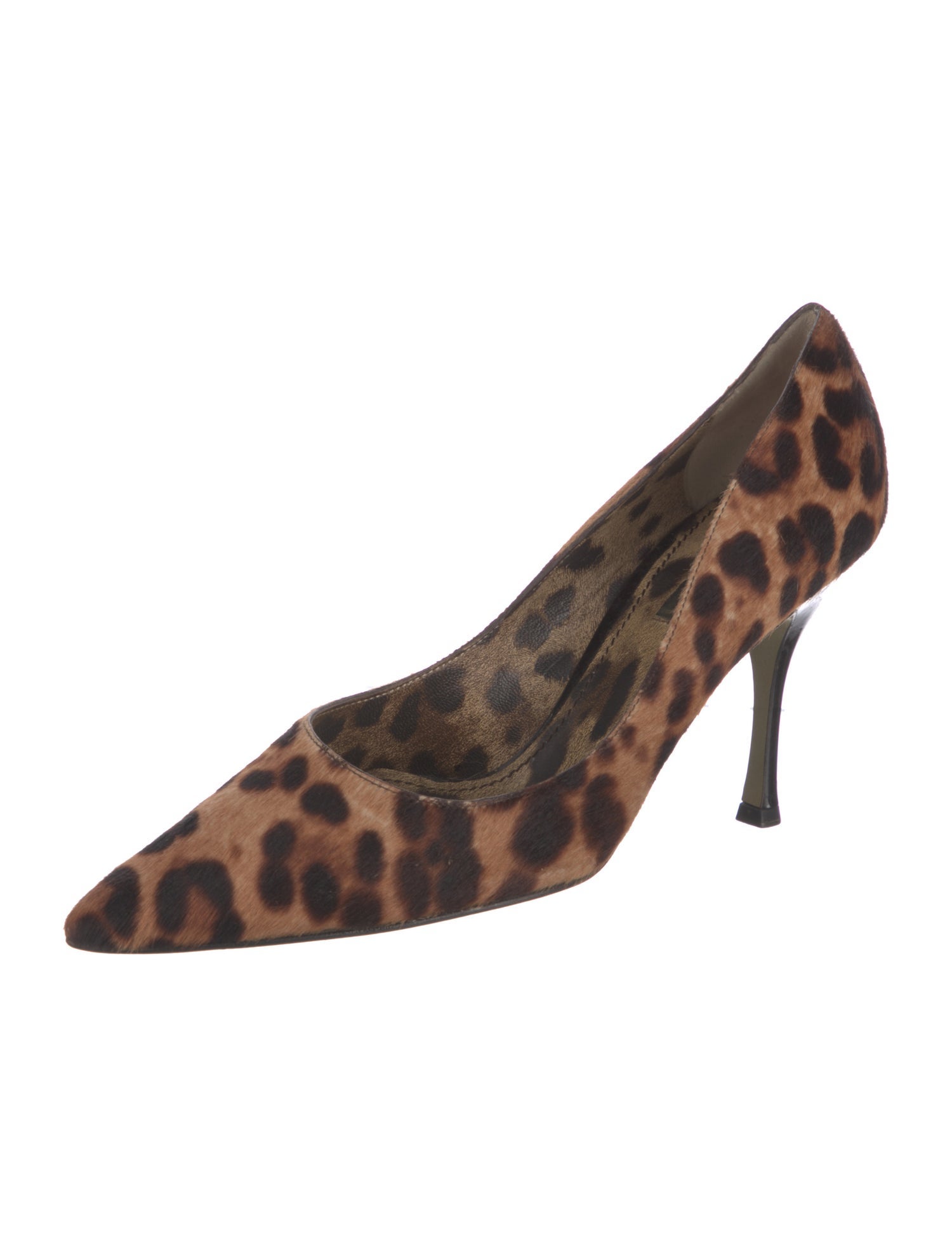 Dolce & Gabbana Ponyhair Animal Print Pumps