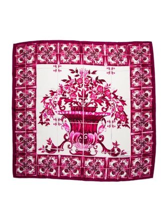 Dolce & Gabbana Silk Printed Scarf