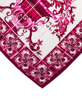 Dolce & Gabbana Silk Printed Scarf