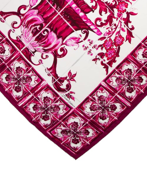 Dolce & Gabbana Silk Printed Scarf