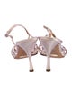 Dolce & Gabbana Satin Slingback Sandals