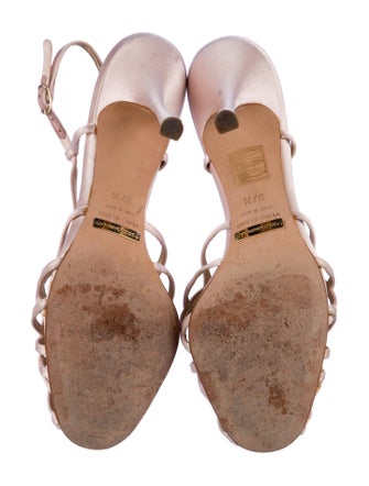 Dolce & Gabbana Satin Slingback Sandals