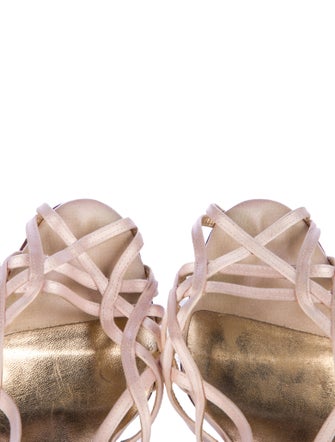 Dolce & Gabbana Satin Slingback Sandals