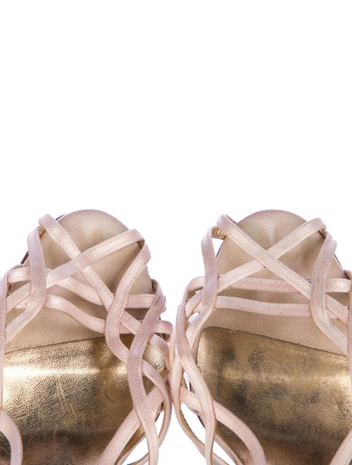 Dolce & Gabbana Satin Slingback Sandals