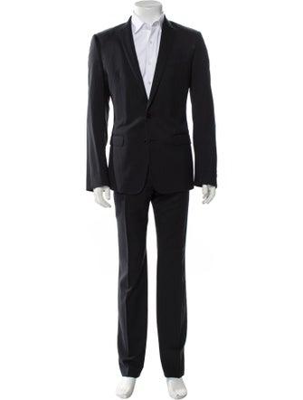 Dolce & Gabbana Virgin Wool Striped Two-Piece Blazer