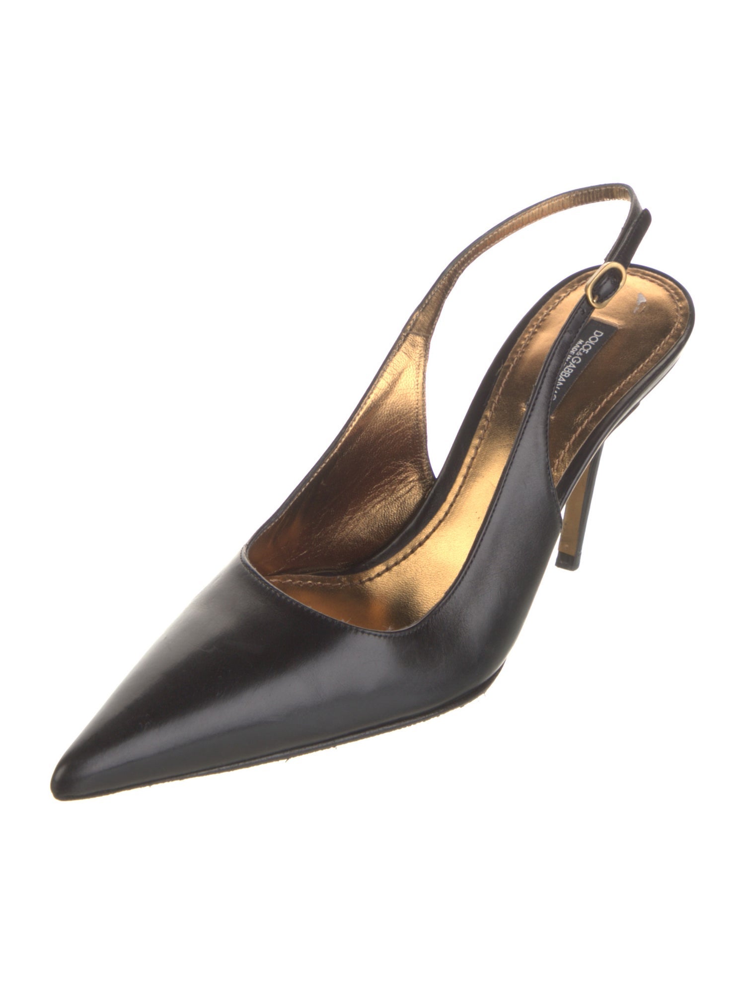 Dolce & Gabbana Leather Slingback Pumps