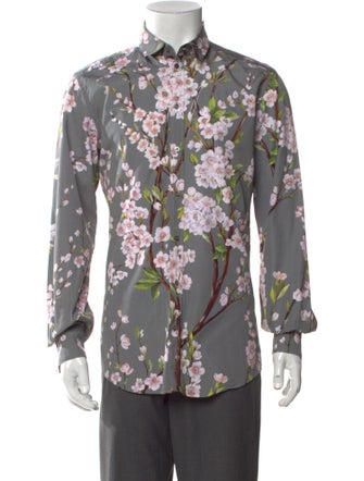 Dolce & Gabbana Floral Print Long Sleeve Shirt