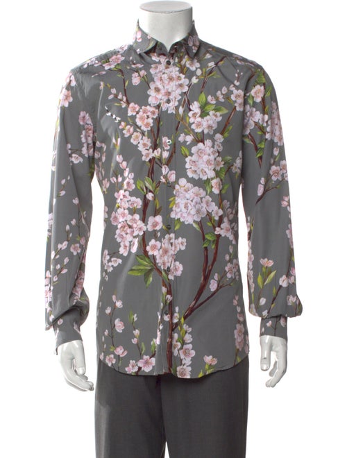 Dolce & Gabbana Floral Print Long Sleeve Shirt