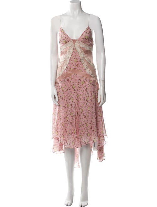 Dolce & Gabbana Silk Midi Length Dress