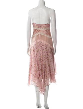 Dolce & Gabbana Silk Midi Length Dress