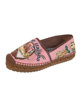 Dolce & Gabbana Canvas Floral Print Espadrilles