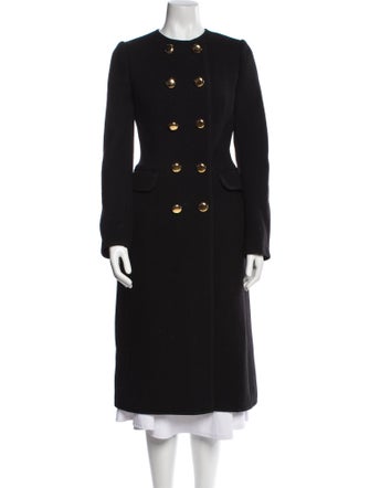Dolce & Gabbana Virgin Wool Faux Fur Coat