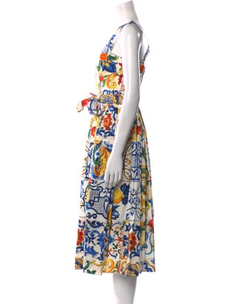 Dolce & Gabbana Printed Midi Length Dress